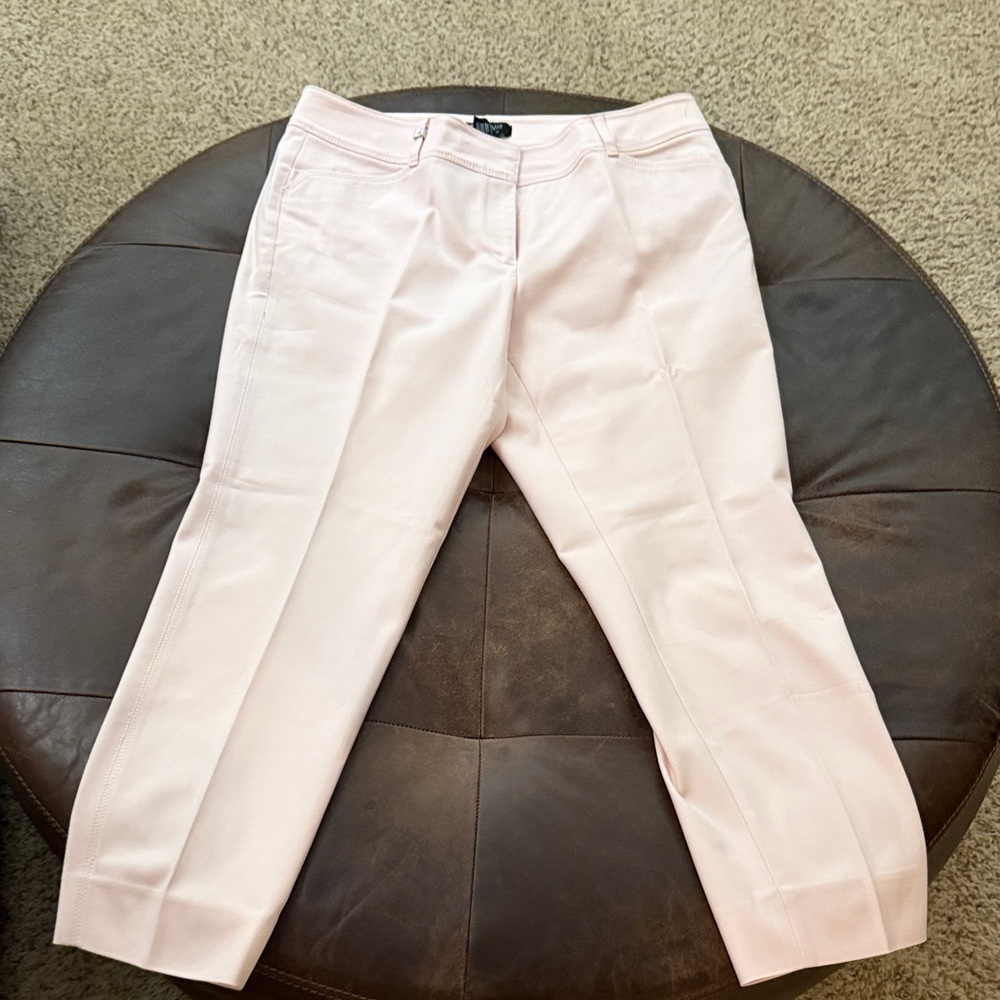 White House Black Market Blush Cropped Tailored Ankle Pants